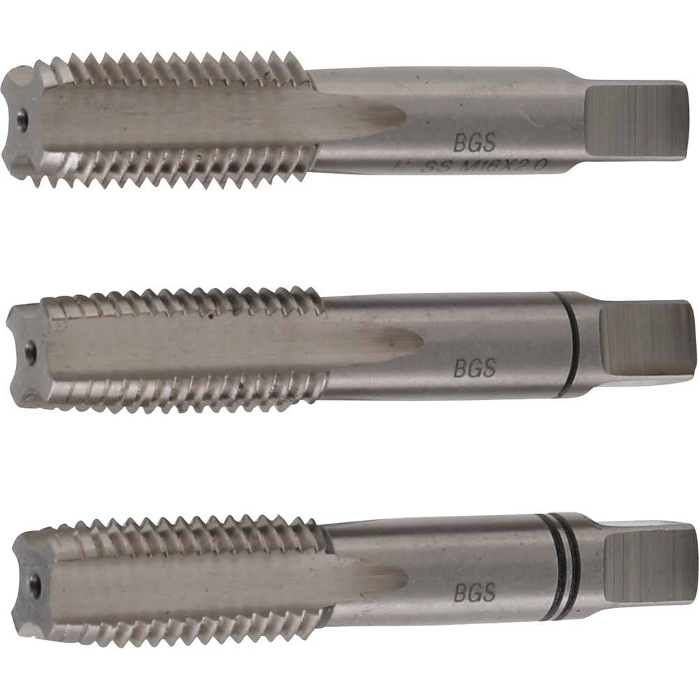 Gewindebohrersatz M3 bis M16 - HSS-G Stahl - 3-teilig