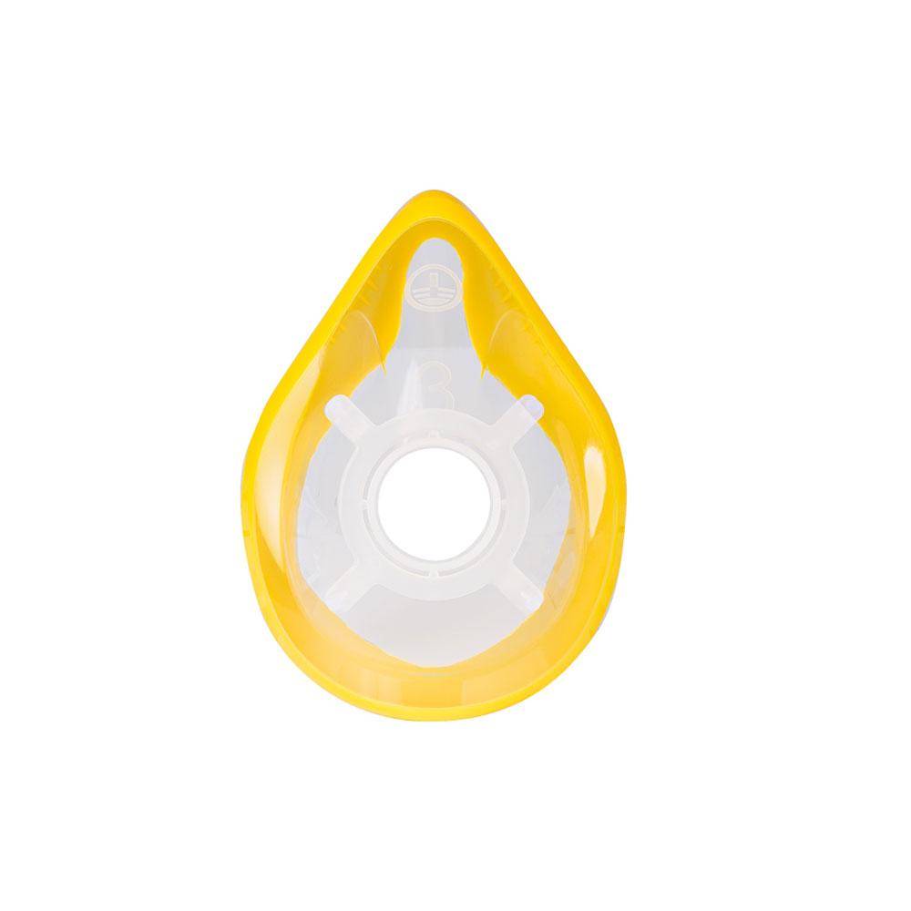 Söhngen® Einmal-Anästhesiemaske - Größe 3, für Erwachsene, klein - gelbe Abdichtung