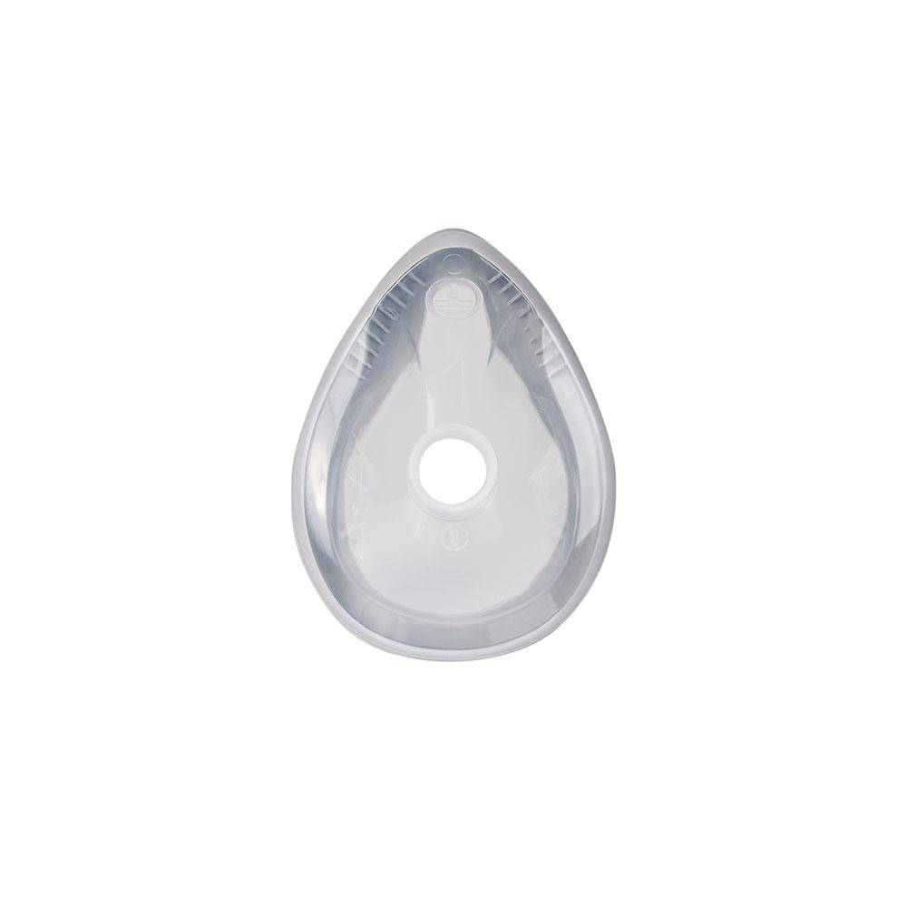 Söhngen® Einmal-Anästhesiemaske - Größe 1, für Babys - graue Abdichtung