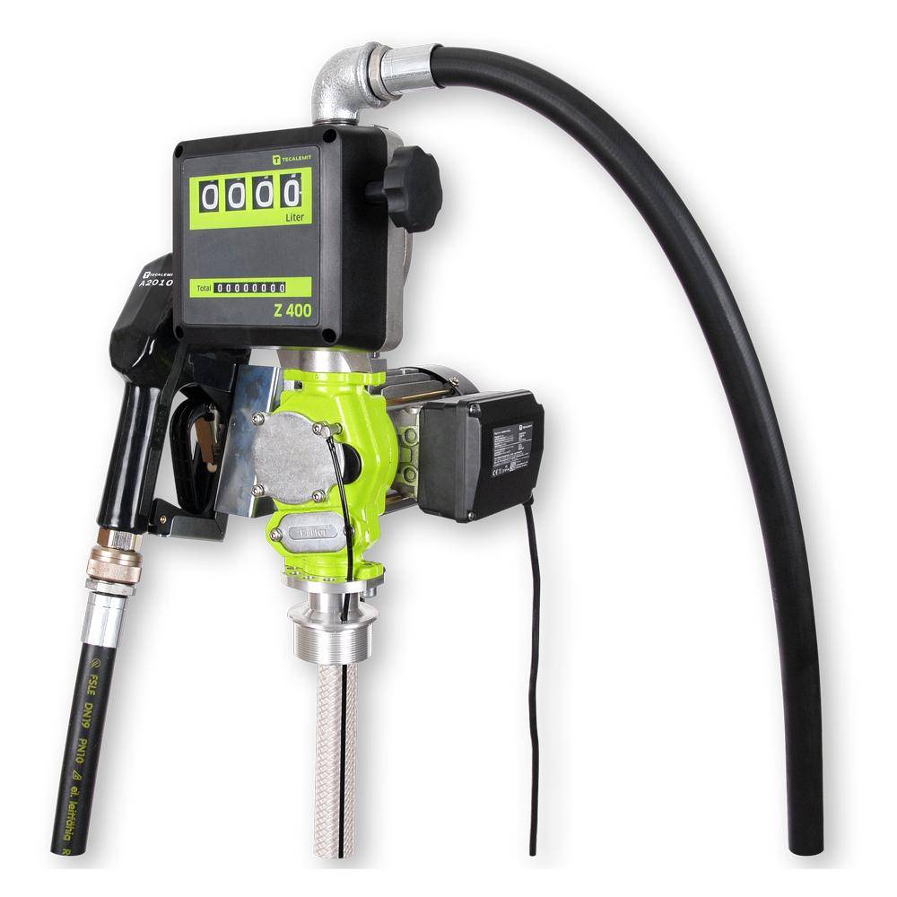 Flügelzellenpumpe TECPUMP 600 AC Z 400 - Diesel Heizöl EL/L Kühlerfrostschutz (Konzentrat) - ca. 55 l/min. - max. 2 bar - Automatik-Zapfventil inkl