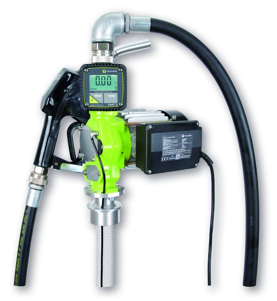 Flügelzellenpumpe TECPUMP 600 AC FMT 3 - Diesel Heizöl EL/L Kühlerfrostschutz (Konzentrat) - ca 55 l/min. - max. 2 bar - Automatik-Zapfventil inkl