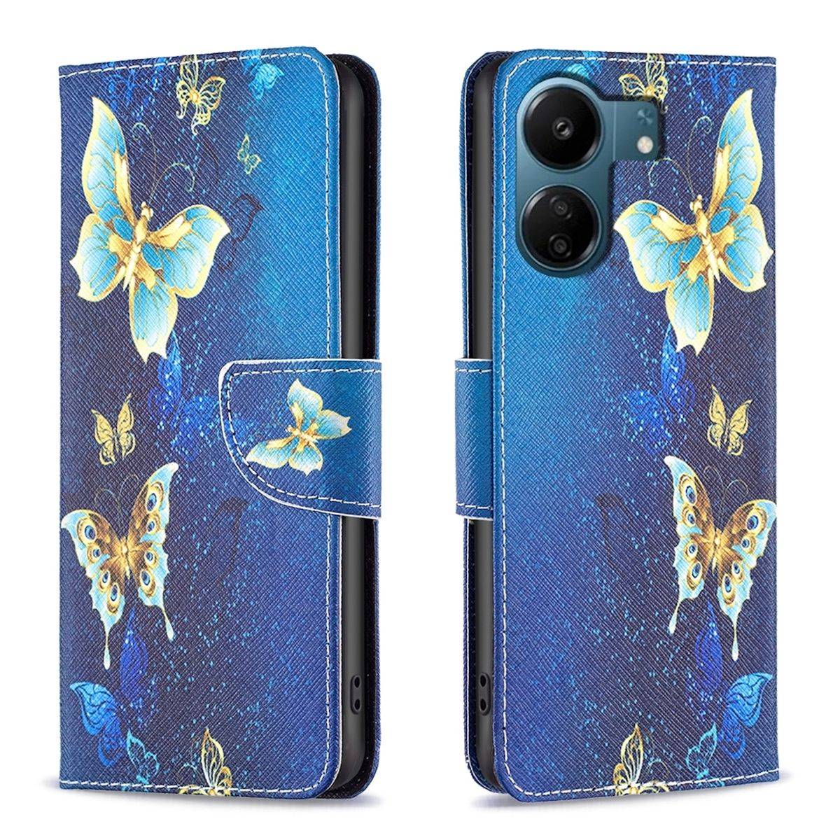 Für Xiaomi Redmi 13C Kunstleder Handy Tasche Hülle Book Motiv 2 Case