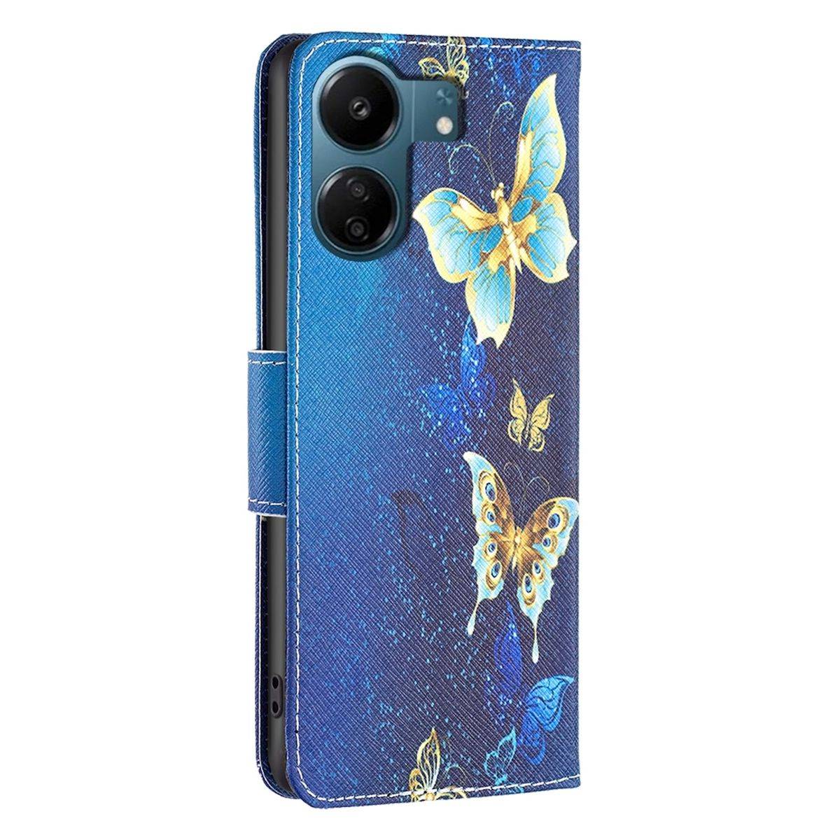 Für Xiaomi Redmi 13C Kunstleder Handy Tasche Hülle Book Motiv 2 Case