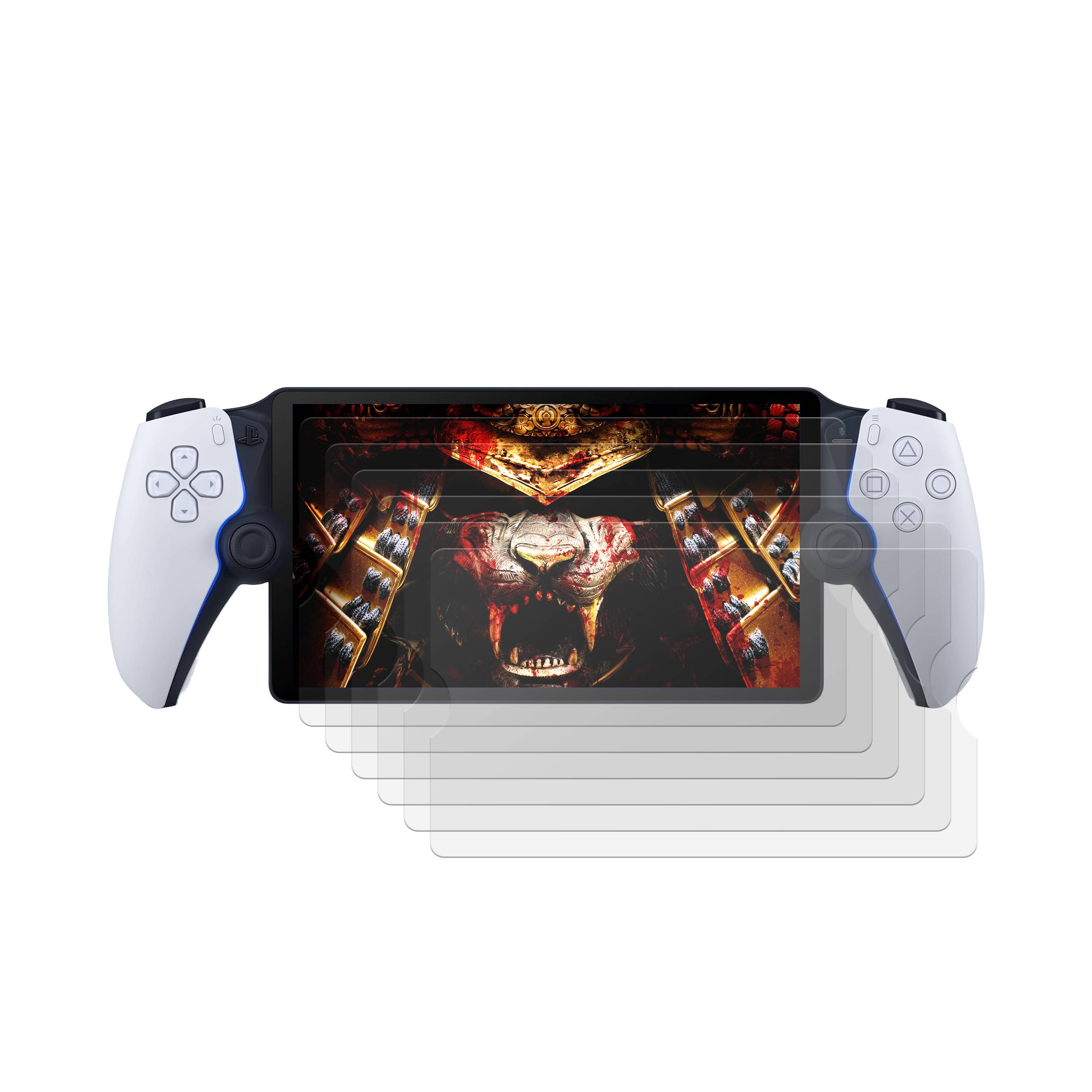6x Hydrogel-Glass für Sony Playstation Portal 3D KLAR Panzerfolie Schutzglas Displayschutz Schutzfolie Selbstheilend Screen-Protector