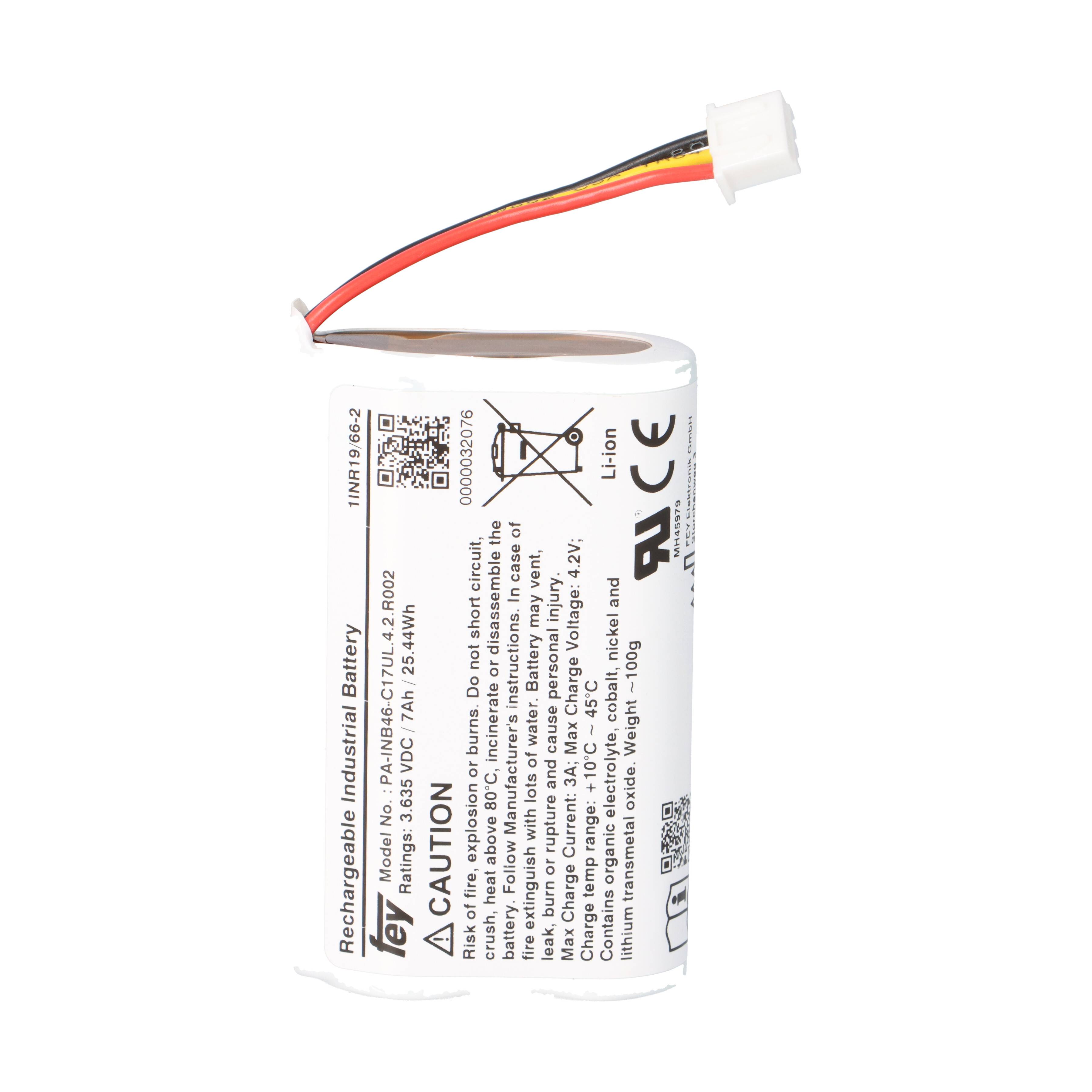 Lithium Akkupack 3,6V 7Ah 25,4Wh 1S2P PA-INB46