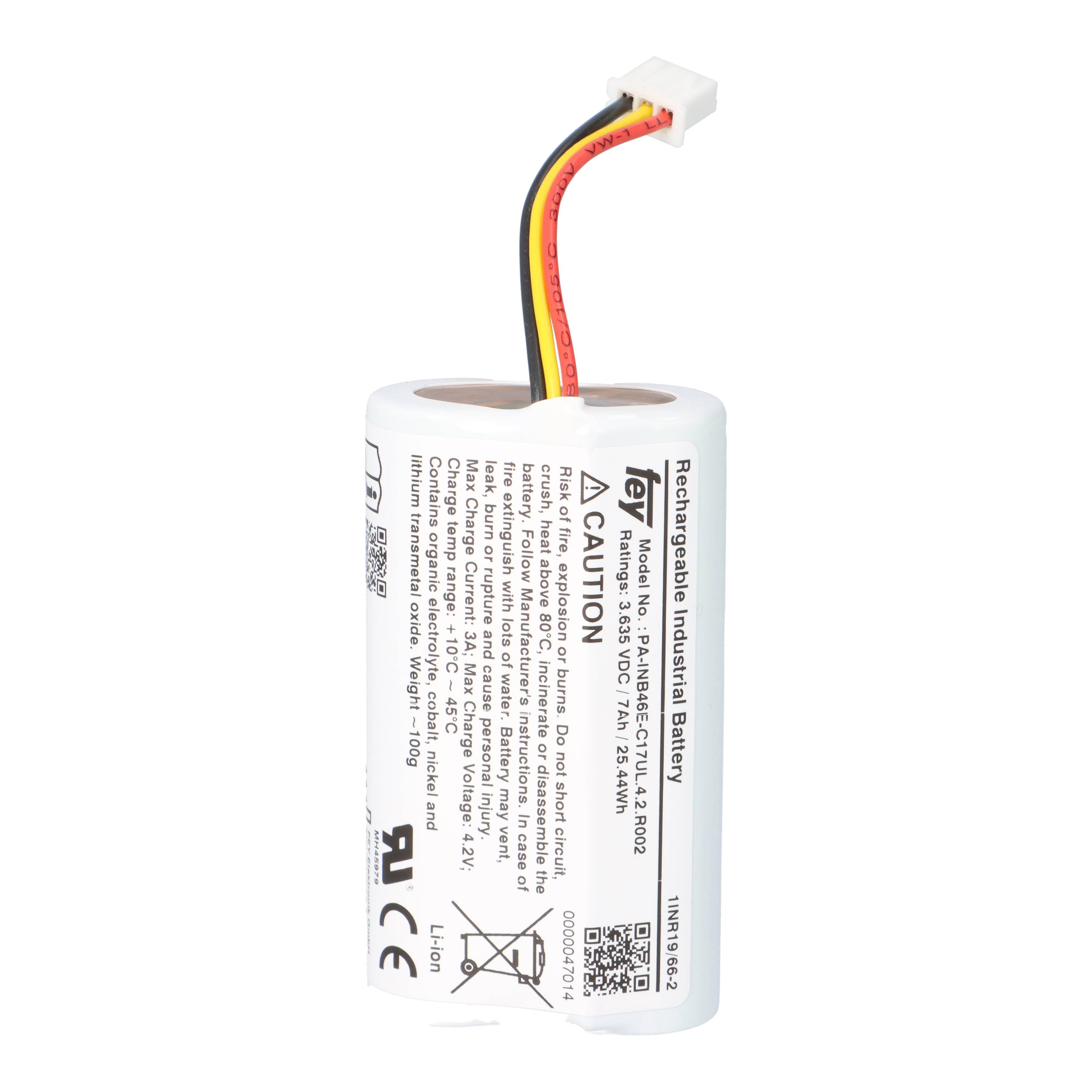 Lithium Akkupack 3,6V 7Ah 25,4Wh 1S2P PA-INB46E