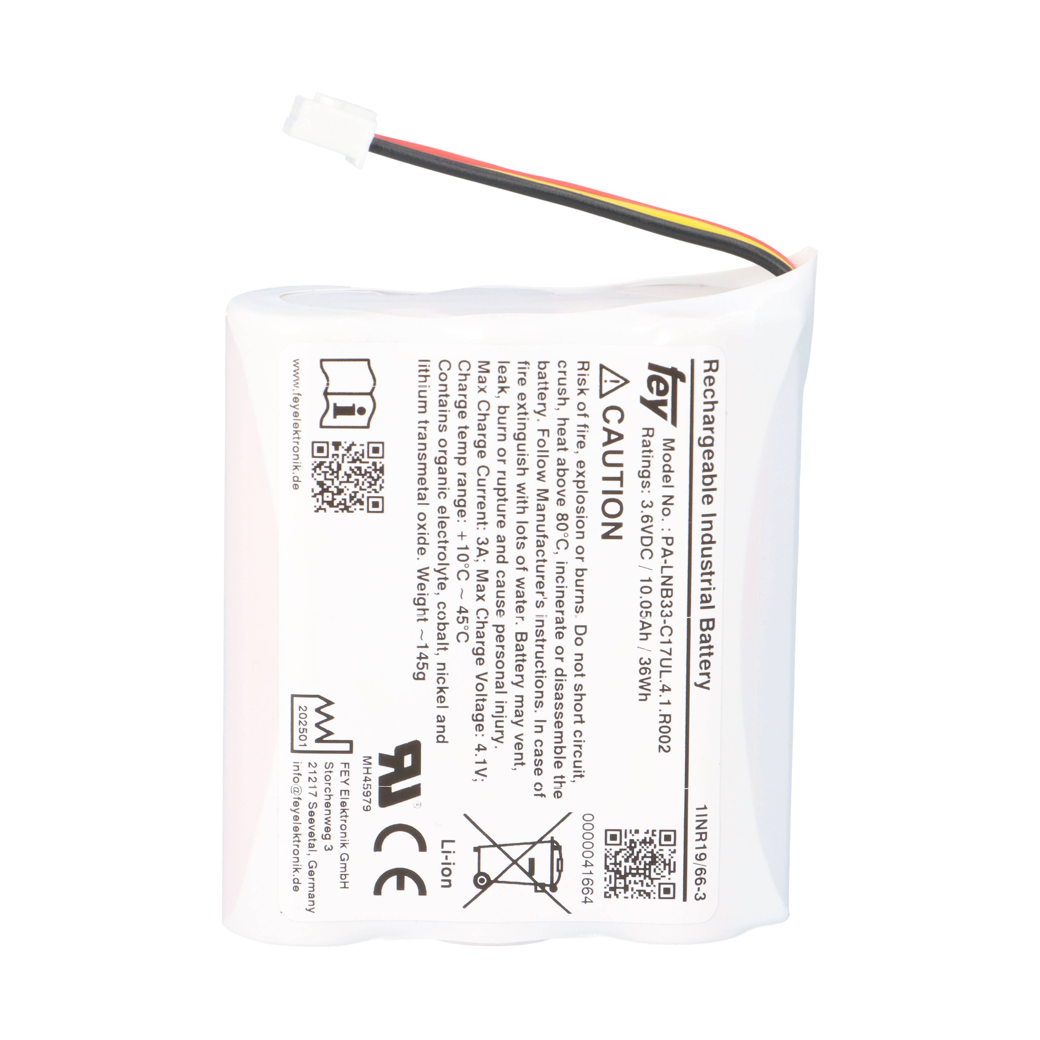 Lithium Akkupack 3,6V 10,5Ah 36Wh 1S3P PA-LNB33