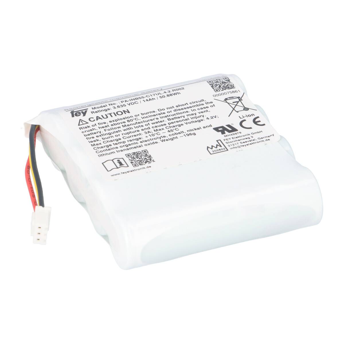 Lithium Akkupack 3,6V 14Ah 50,8Wh 1S4P PA-INB55