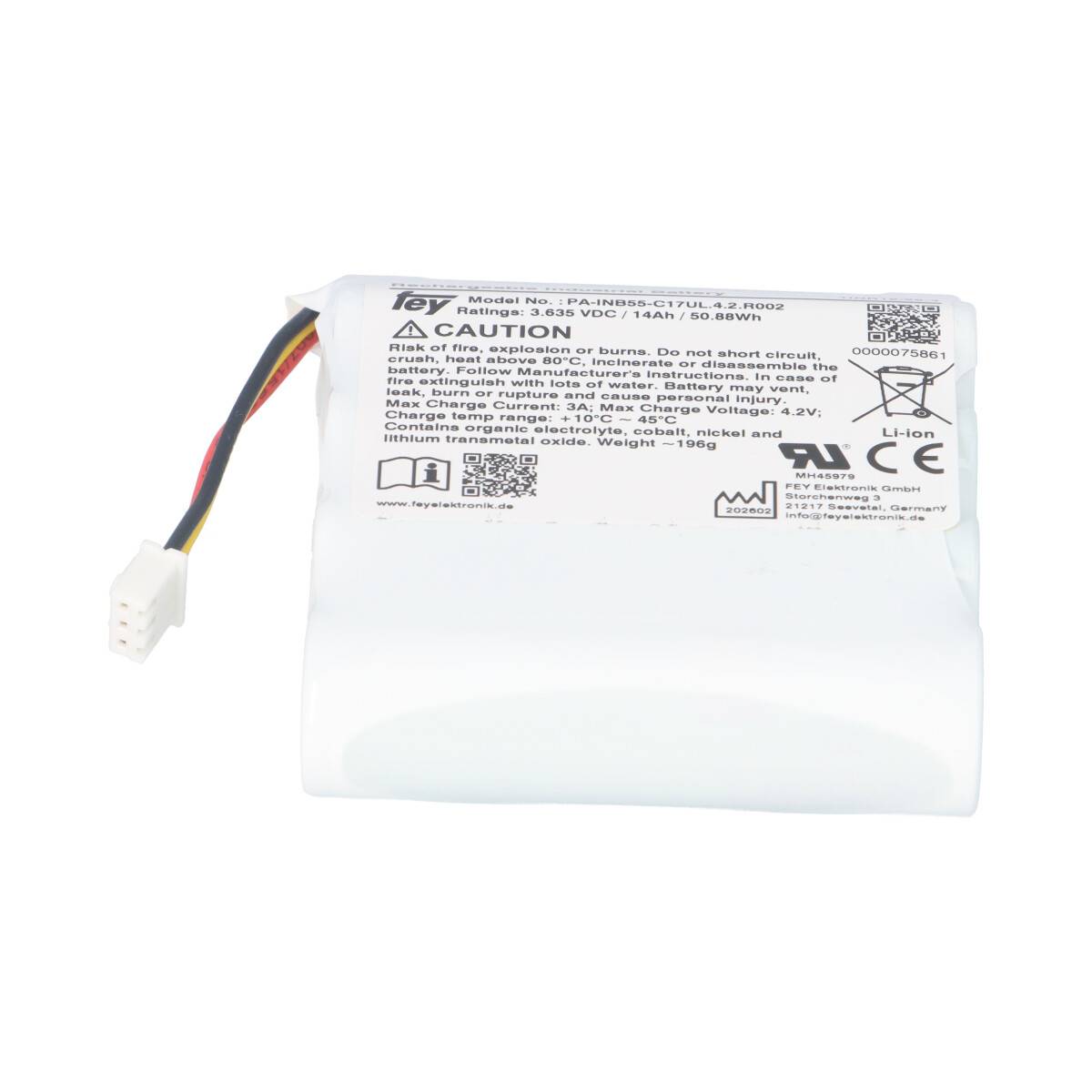 Lithium Akkupack 3,6V 14Ah 50,8Wh 1S4P PA-INB55