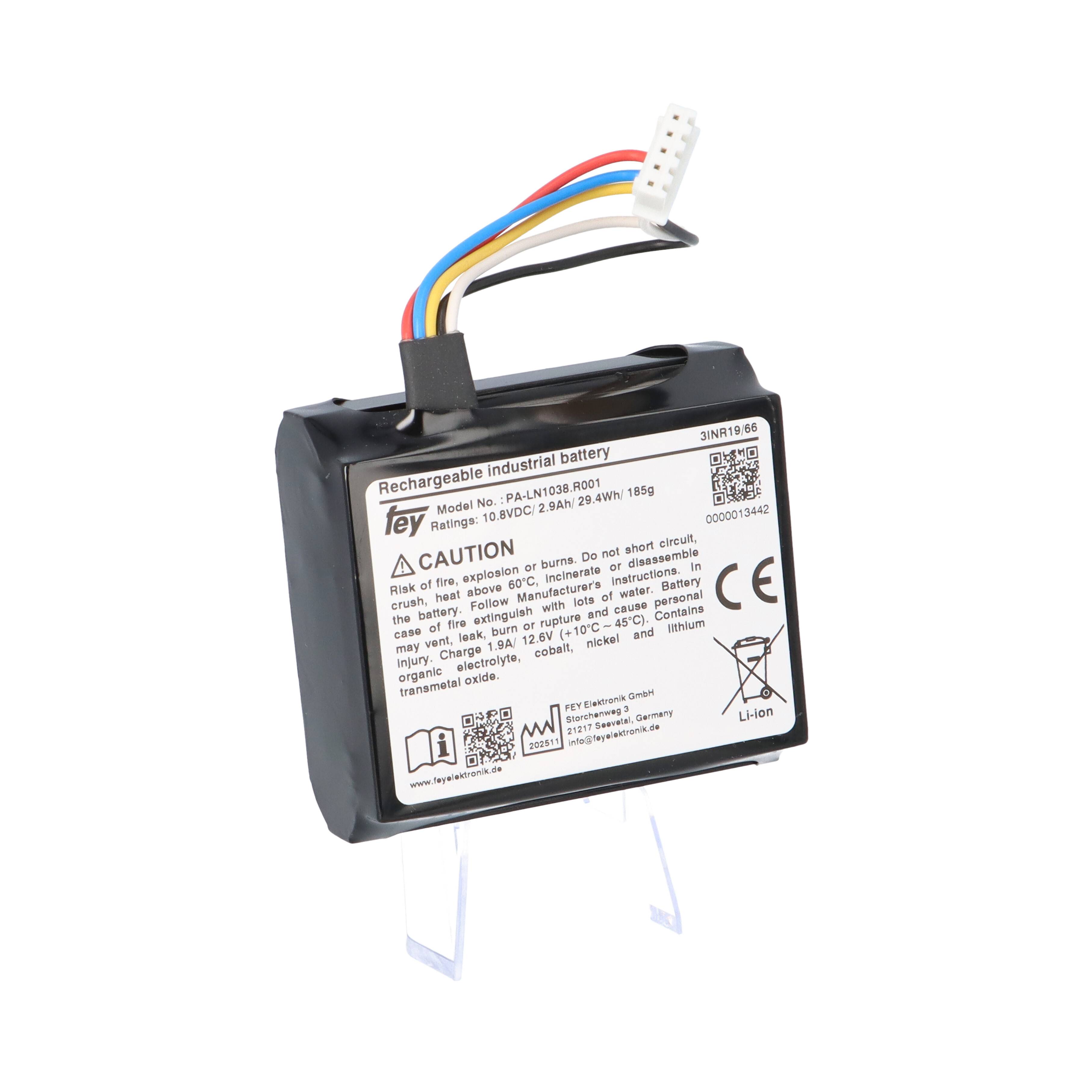 Li-Ion Akkupack 10,8 V 2,9 Ah (31,32 Wh) 3S1P – PA-LN1038, JST-Stecker