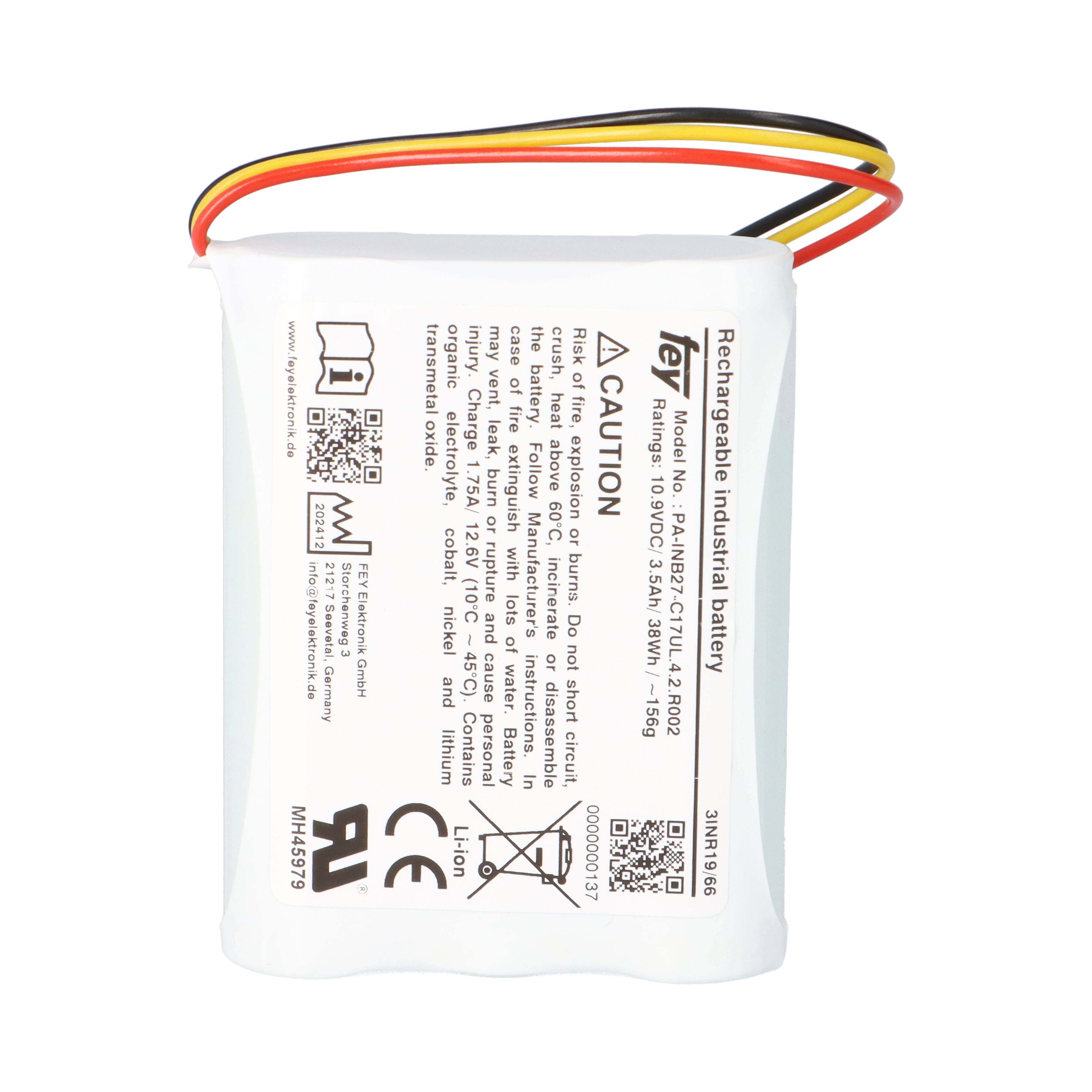 Lithium Akkupack 10,9V 3,5Ah 38,16Wh 3S1P PA-INB27