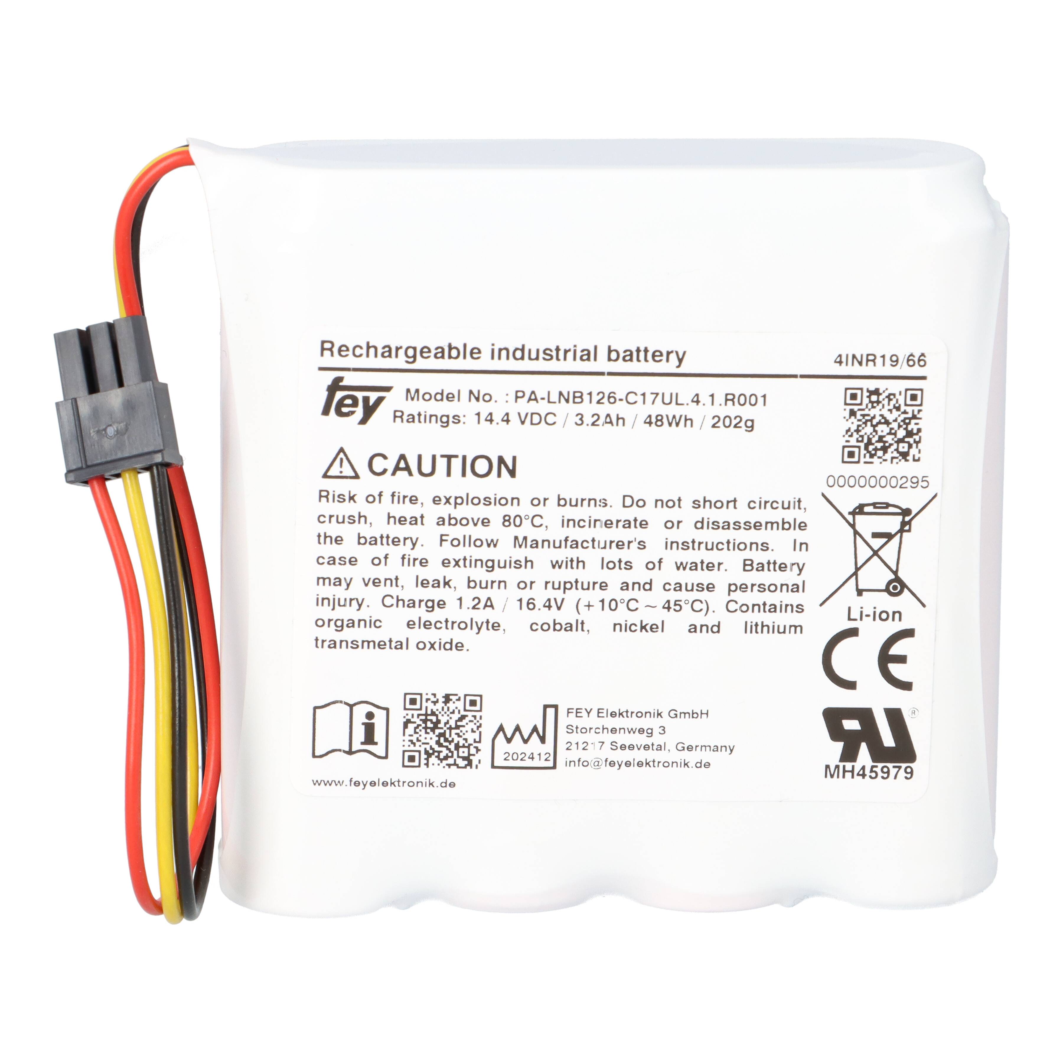 Lithium Akkupack 14,4V 3,35Ah 48Wh 4S1P PA-LNB126-C