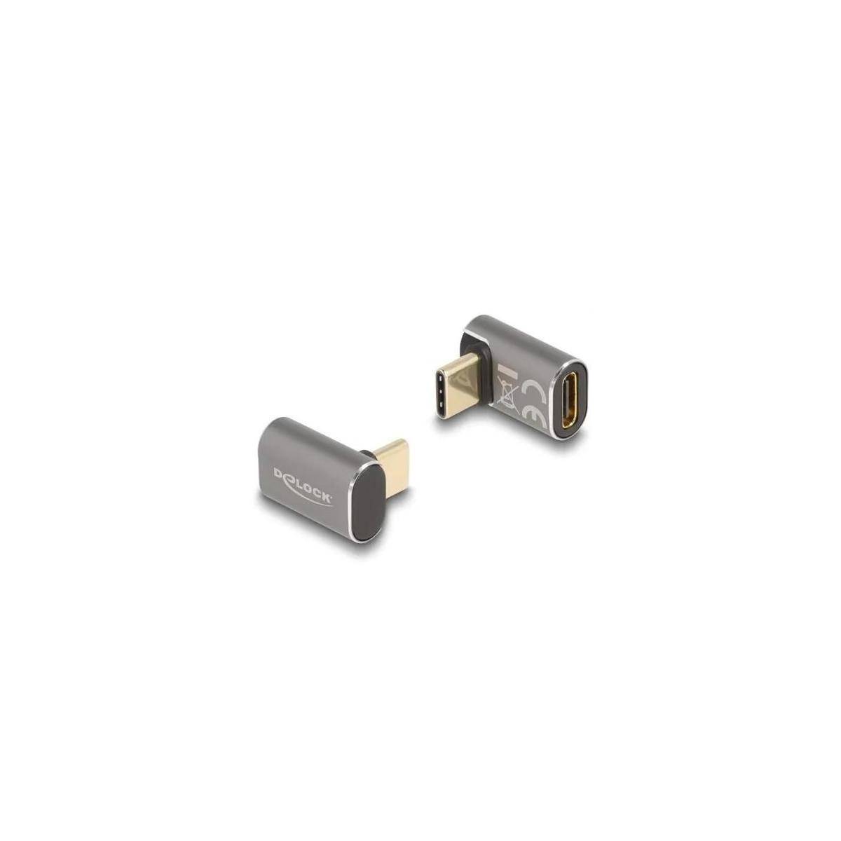 Delock USB-Adapter - 24 pin USB-C (M) gewinkelt zu 24 pin USB-C (W) - USB 3.2 /