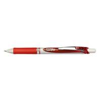 Pentel EnerGel Roller ECO, Ausziehbarer Gelschreiber, Rot, Rot, Silber, Weiß, Rund, 0,35 mm, 0,7 mm
