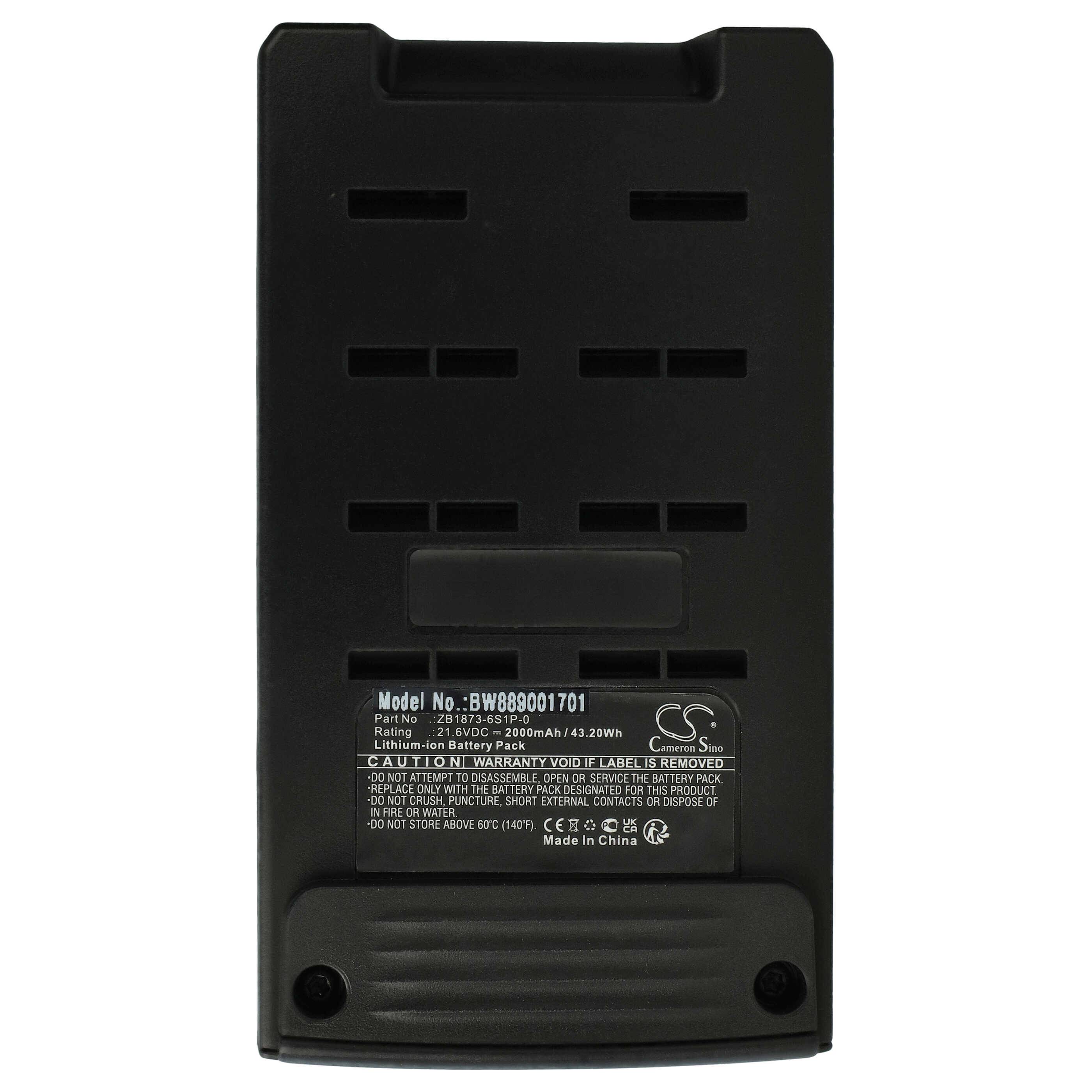 vhbw Akku kompatibel mit Tineco PURE ONE S12, S12 PRO Staubsauger (2000 mAh, 21,6 V, Li-Ion)