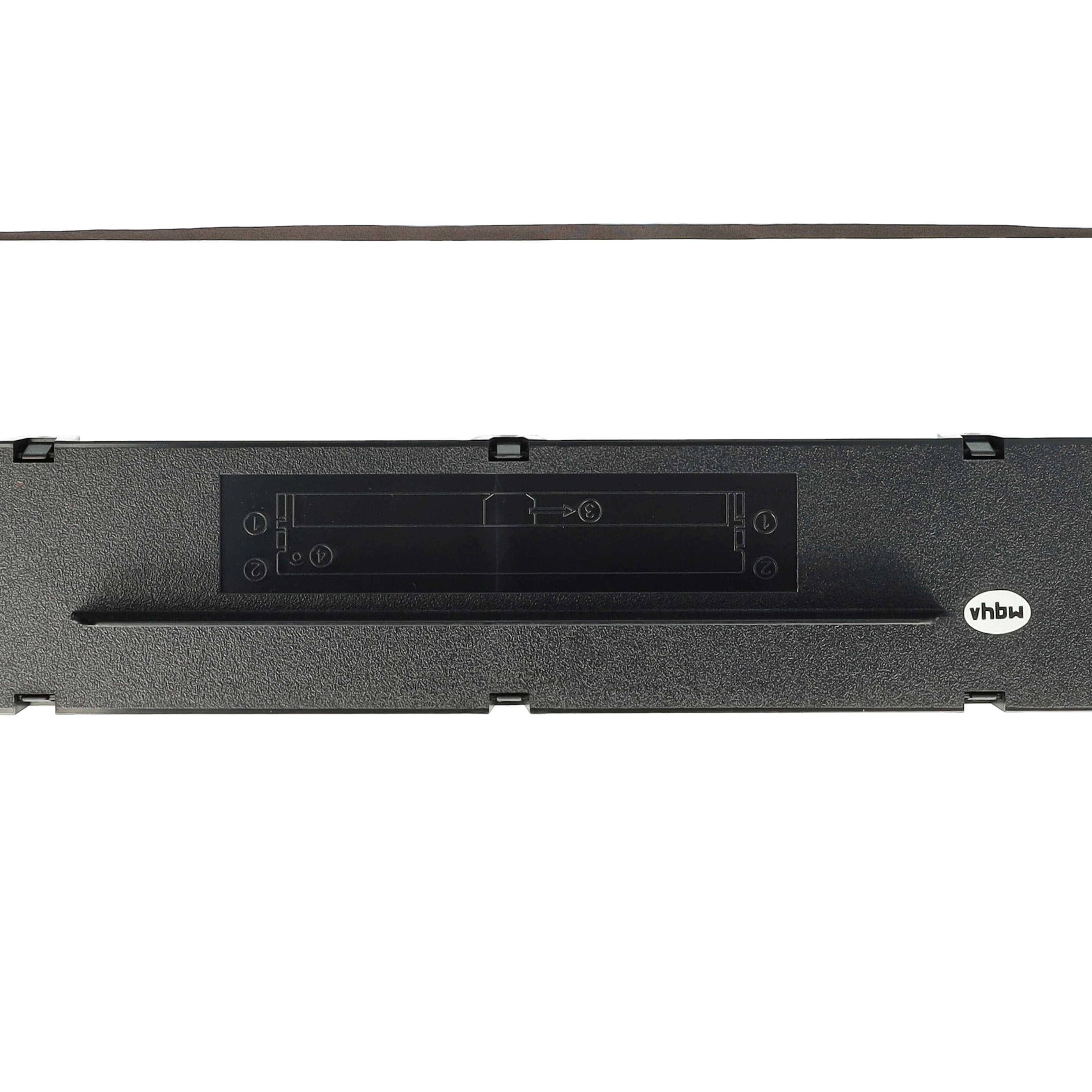 vhbw Farbband Schriftband kompatibel mit Tally 2610, 2610 Plus, 2600, 2600 Plus Nadeldrucker, Bondrucker - Schwarz