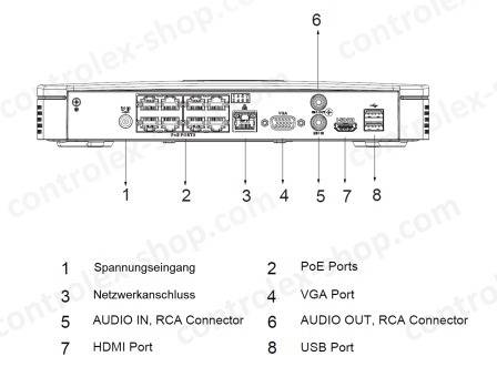 Dahua - NVR4108-8P-EI - NVR - 8 Kanal - 8 PoE, - 8 Kanal/8 PoE Port NVR - H.265+/H.265/H.264+/H.264/MJPEG Codec - Max 8