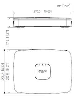 Dahua - NVR4108-8P-EI - NVR - 8 Kanal - 8 PoE, - 8 Kanal/8 PoE Port NVR - H.265+/H.265/H.264+/H.264/MJPEG Codec - Max 8