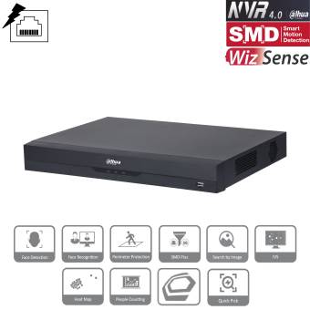 Dahua - NVR4216-16P-EI - NVR - 16 Kanal - 16 PoE