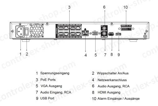 Dahua - NVR4208-8P-EI - NVR - 8 Kanal - 8 PoE, - 8 Kanal/8 PoE Port NVR - H.265+/H.265/H.264+/H.264/MJPEG Codec - Max 2