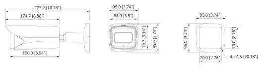 Dahua - IPC-HFW5442EP-ZE-S3 - IP - Bullet, - 4MP/Deeplight/WizMind S - 2,7 ~ 12 mm motor. Objektiv - Unterstützt H.265/