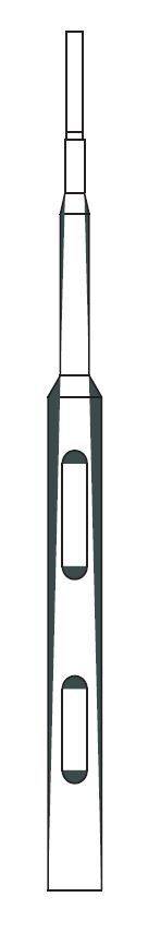 Xortec Kameramasten Xortec XF-4000-250-LZ-ZY, Xortec Kameramast aus Aluminium, starr, konischer Aufsatz, Länge 4,00m, D