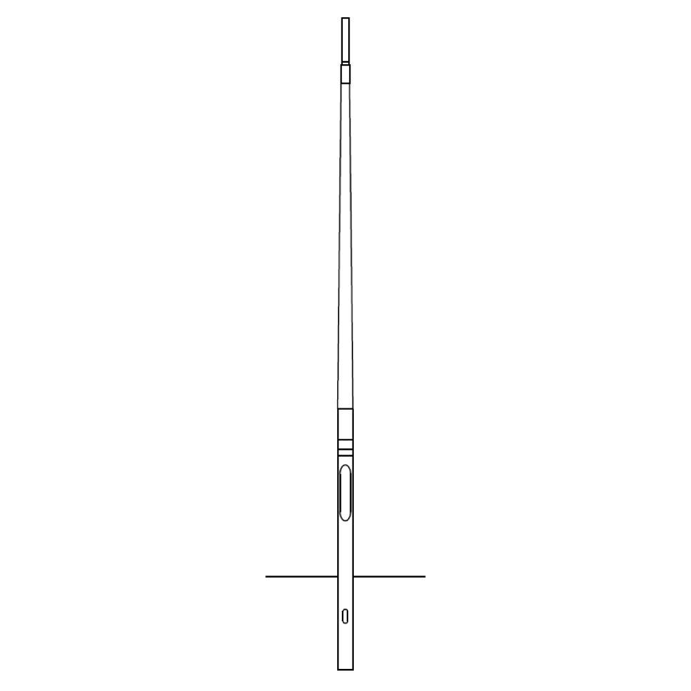 Xortec Kameramasten Xortec X KE-6000-165-LZ, K, Xortec Kameramast aus Aluminium, mit Keil kippbar, konischer Aufsatz, L