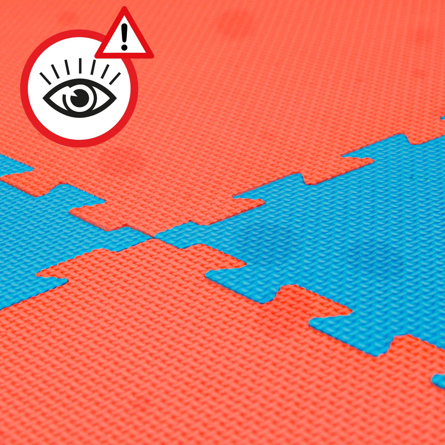 2 cm Dick: 1m² Bodenschutz Fitnessmatte - 4 Sportmatten 50 x 50 Optische Mängel