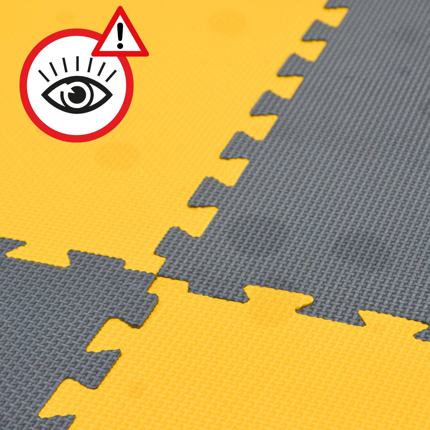 2 cm Dick: 1m² Bodenschutz Fitnessmatte - 4 Sportmatten 50 x 50 Optische Mängel