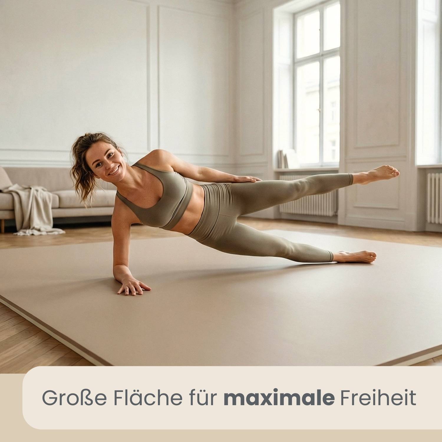2,5cm dicke Fitnessmatte 4er Set 50x50cm Bodenschutzmatte Gym Matte Puzzlematte