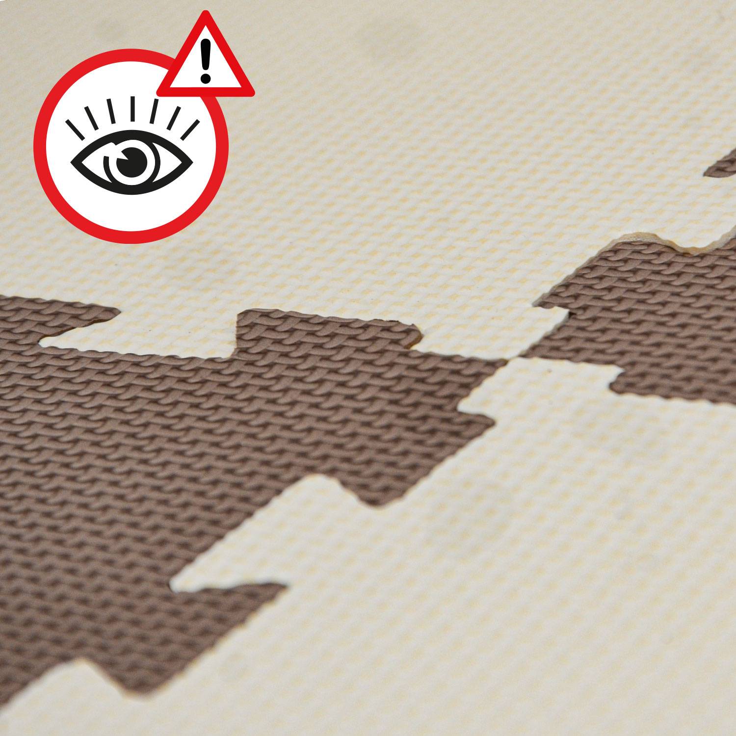 2,4 cm Dick: 1m² Bodenschutz Fitnessmatte 4 Sportmatten 50 x 50 Optische Mängel