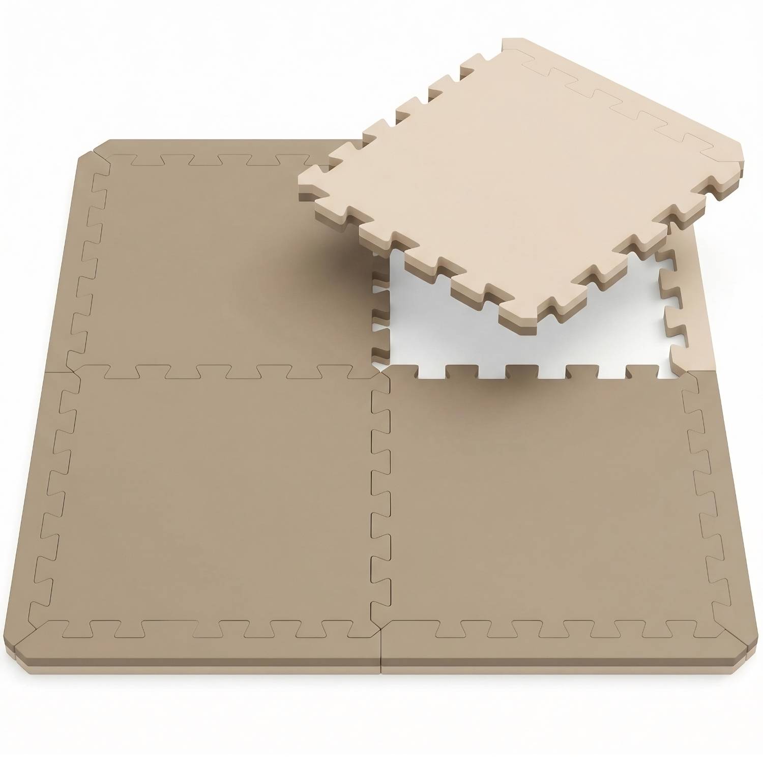 4cm dicke Fitnessmatte 4er Set - 50x50cm Bodenschutzmatte Gym Matte Puzzlematte