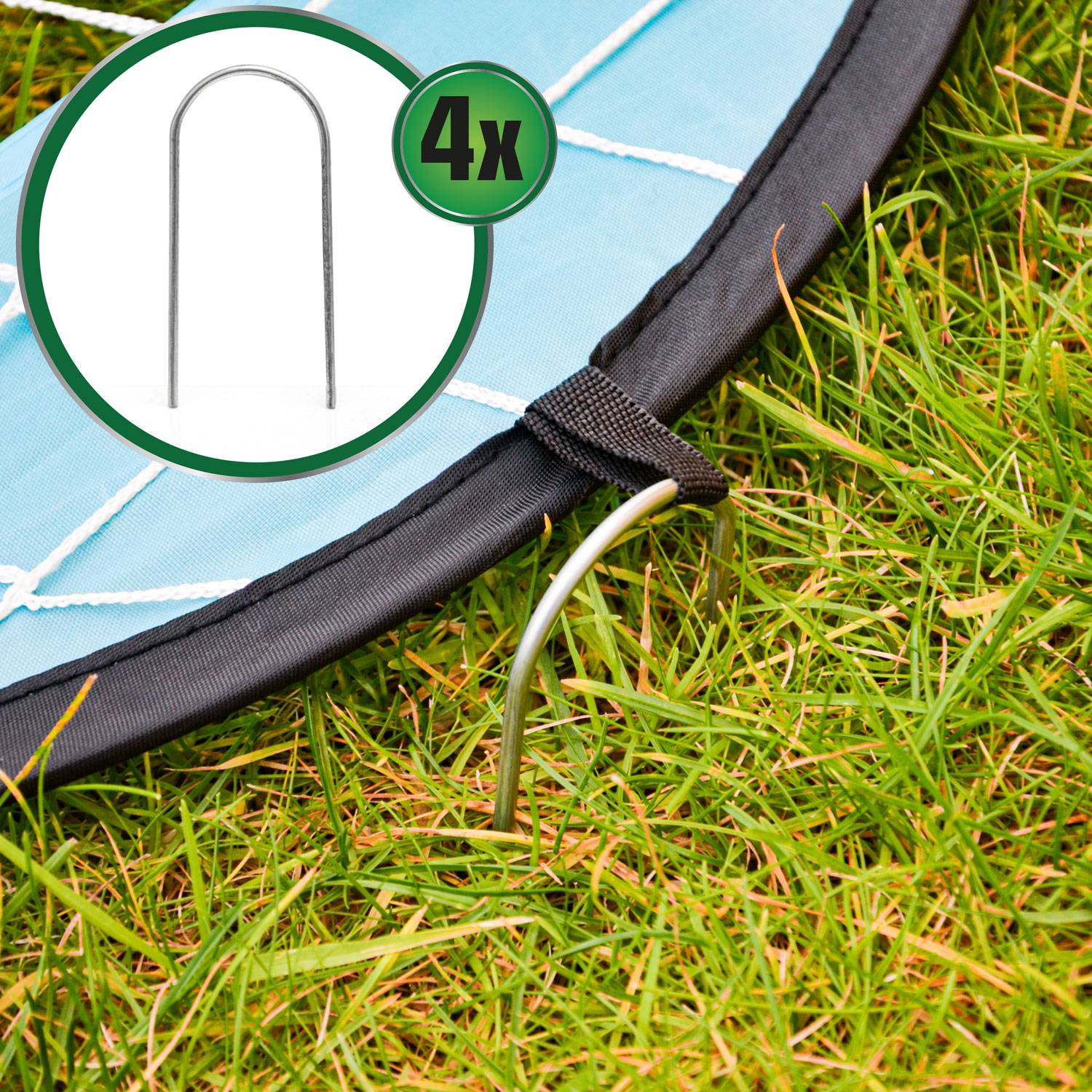 2-in-1 Fussballtor mit Torwand für Kinder - 125x80cm Pop-Up Fußballtor Faltbar