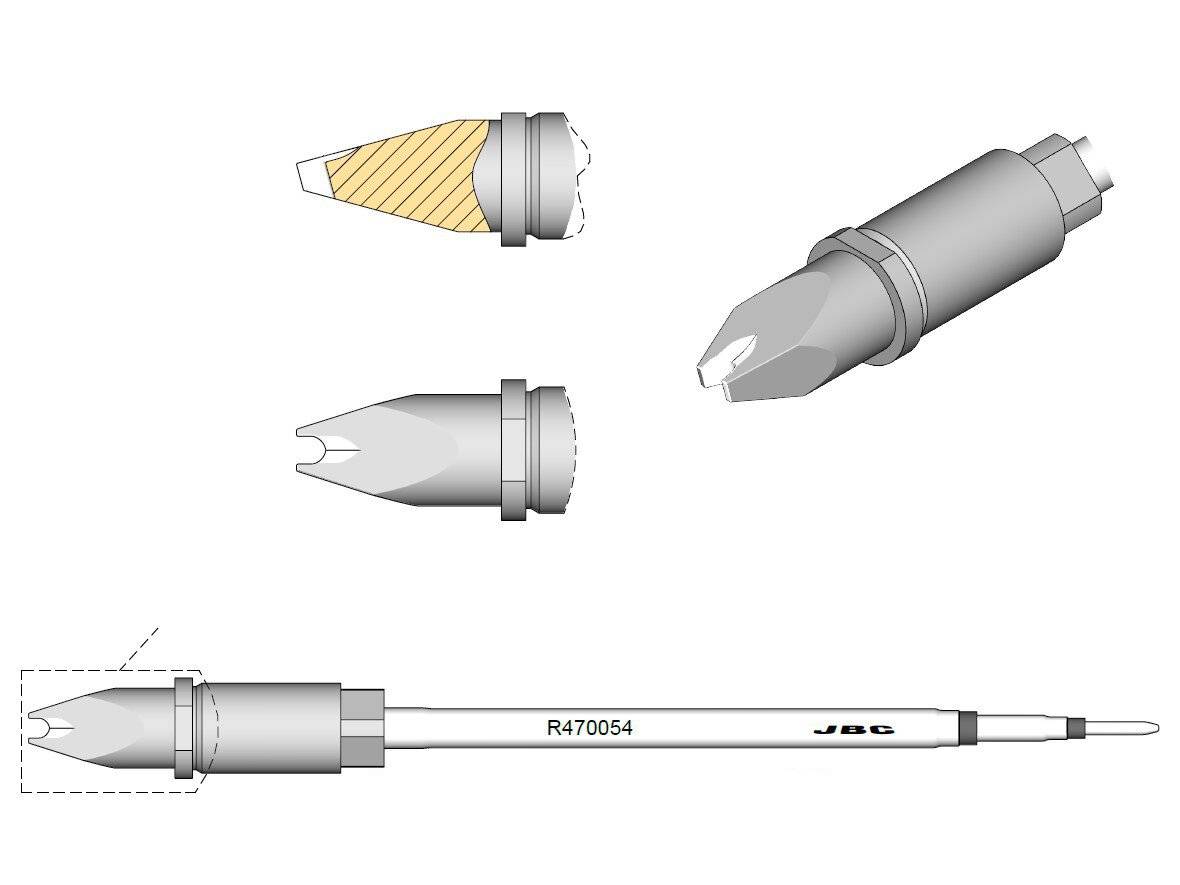 Lötspitze R470, Pin-Connector, Ø 2,3 mm