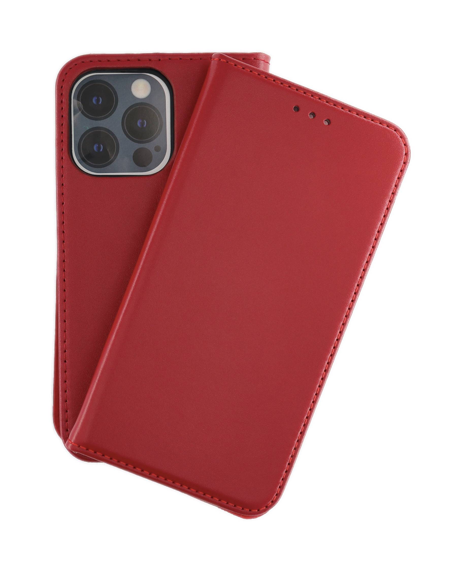 JAMCOVER Echt Leder Bookcase für Apple iPhone 16 Pro - Handytasche mit Kartenfach und Standfunktion