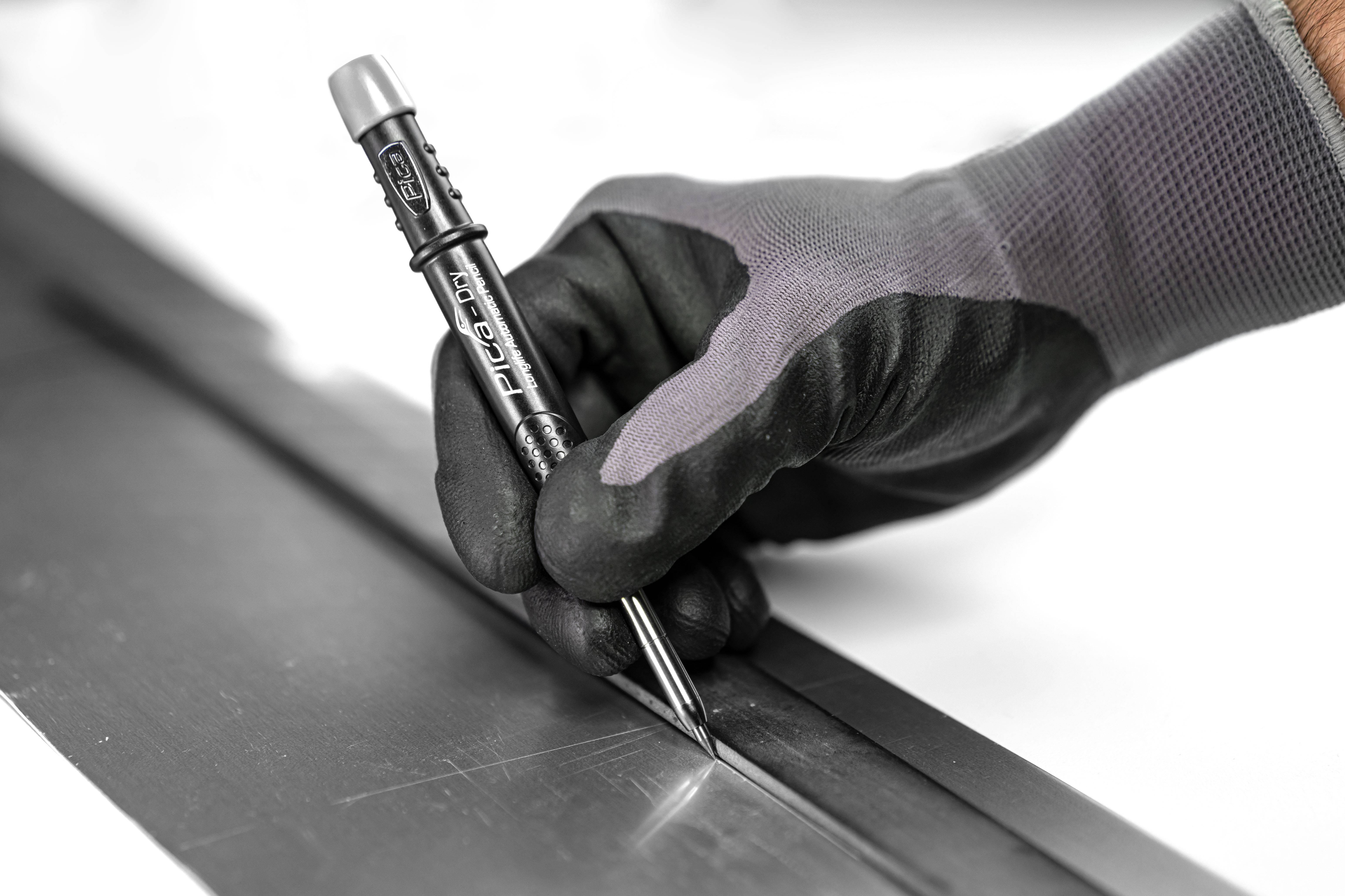 Pica Dry Longlife Automatic Pencil Tieflochmarker mit Anreißnadel Metall Bundle