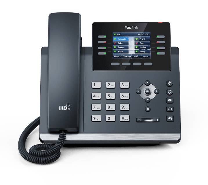 Yealink SIP-T44U - VoIP-Telefon mit Rufnummernanzeige