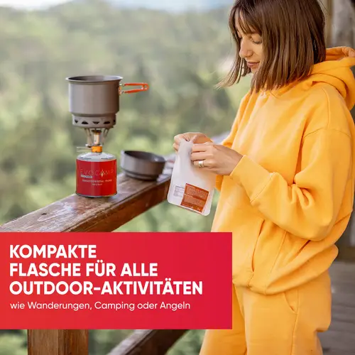 EVOCAMP 6x 500g Propan/Butan Gaskartusche mit Schraubventil - Zuverlässige Energie für Camping und Outdoor EVOCAMP 6x 500g Propan/Butan Gaskartusche mit Schraubventil - Zuverlässige Energie für Camping und Outdoor