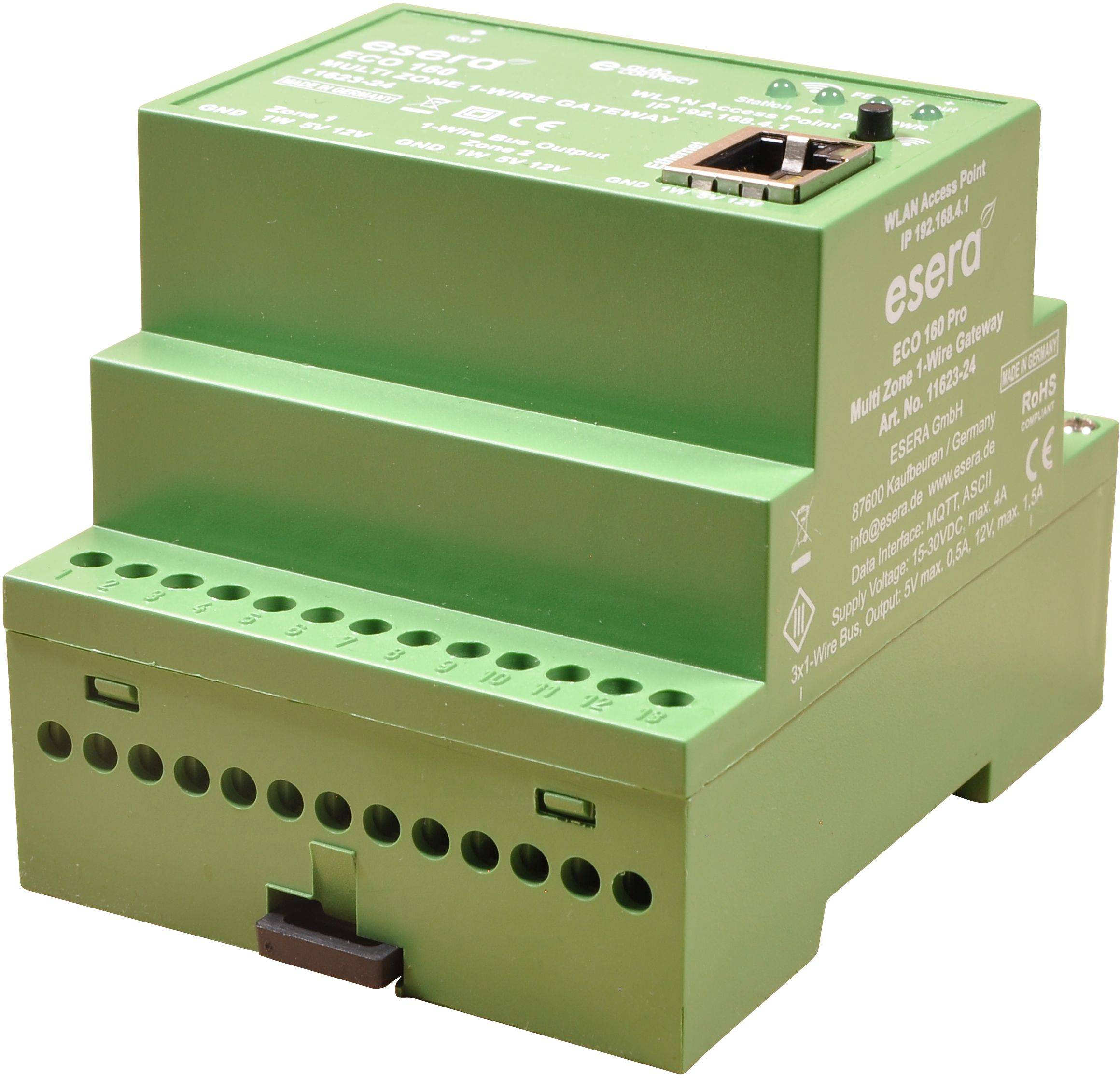 ECO 160 Pro Zentraleinheit, Smart Building Multizonen Sensor-Gateway