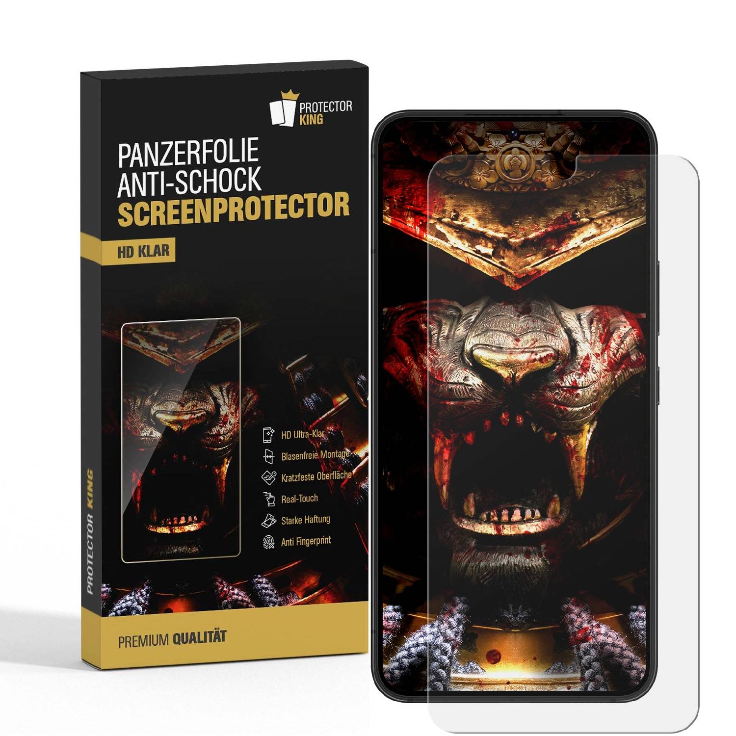 3x Flexibles 9H Panzerglas Samsung Galaxy A53 HD KLAR Displayschutz Schutzfolie Schutzglas Panzerfolie Screen-Protector Anti-Shock Anti-Bruch