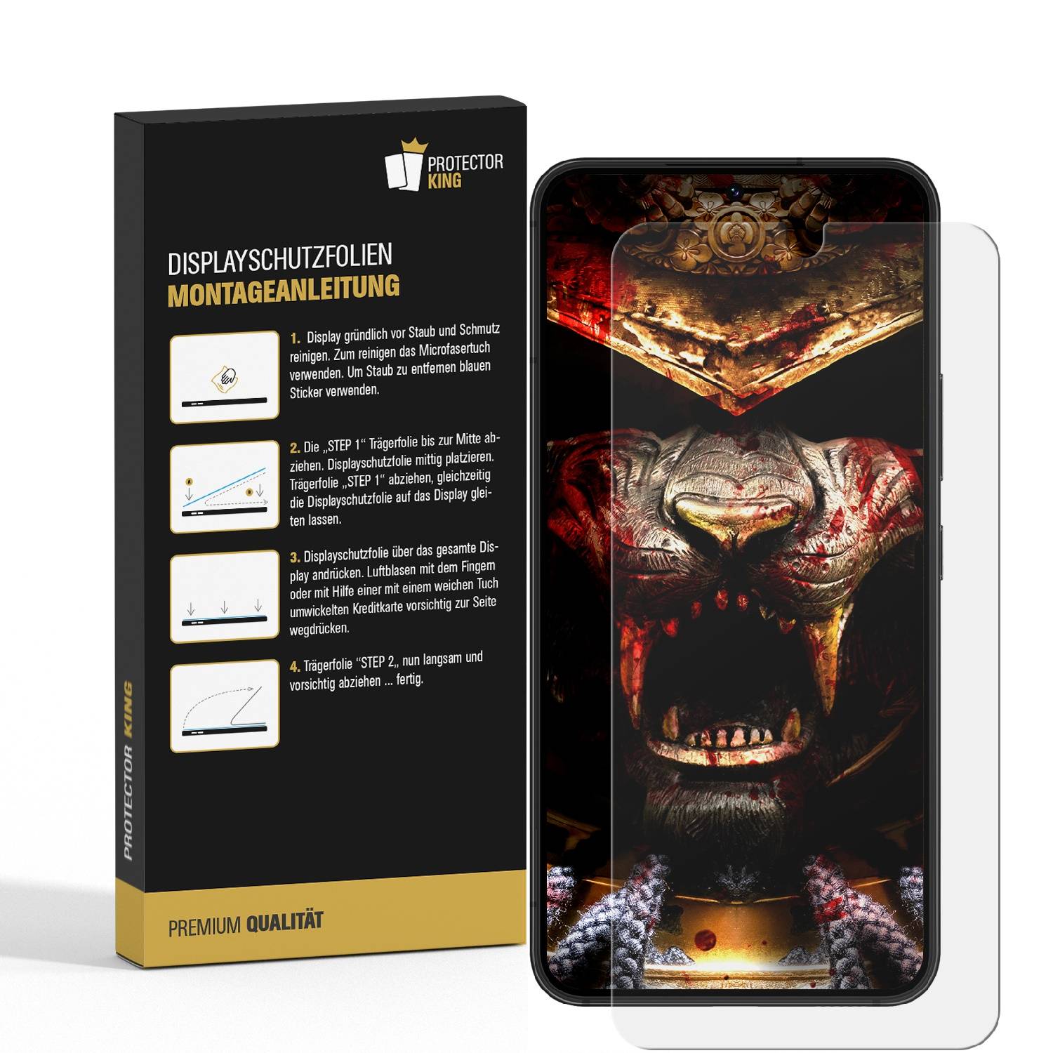 4x Flexibles 9H Panzerglas Samsung Galaxy A53 HD KLAR Displayschutz Schutzfolie Schutzglas Panzerfolie Screen-Protector Anti-Shock Anti-Bruch