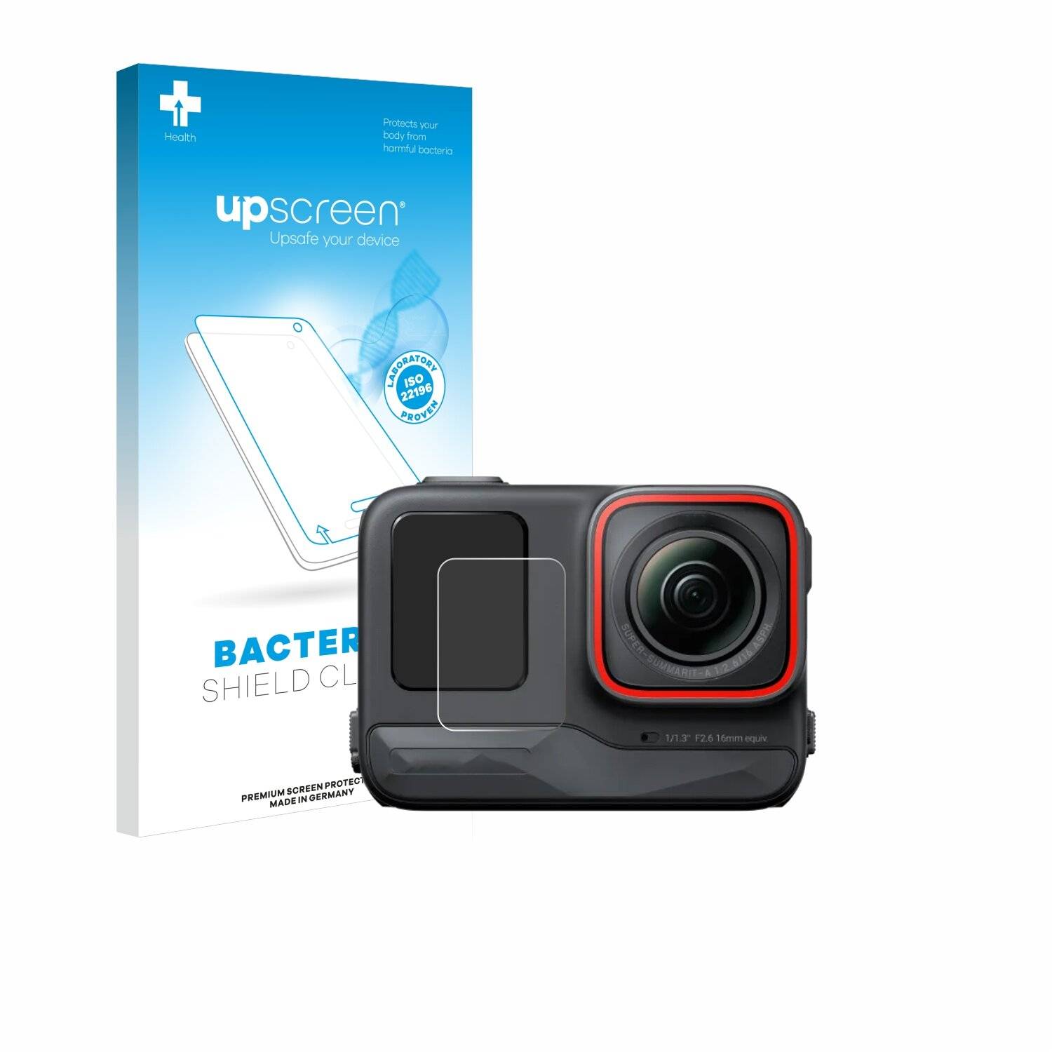 upscreen Bacteria Shield Schutzfolie für Insta360 Ace Pro (Vorderes Display) -
