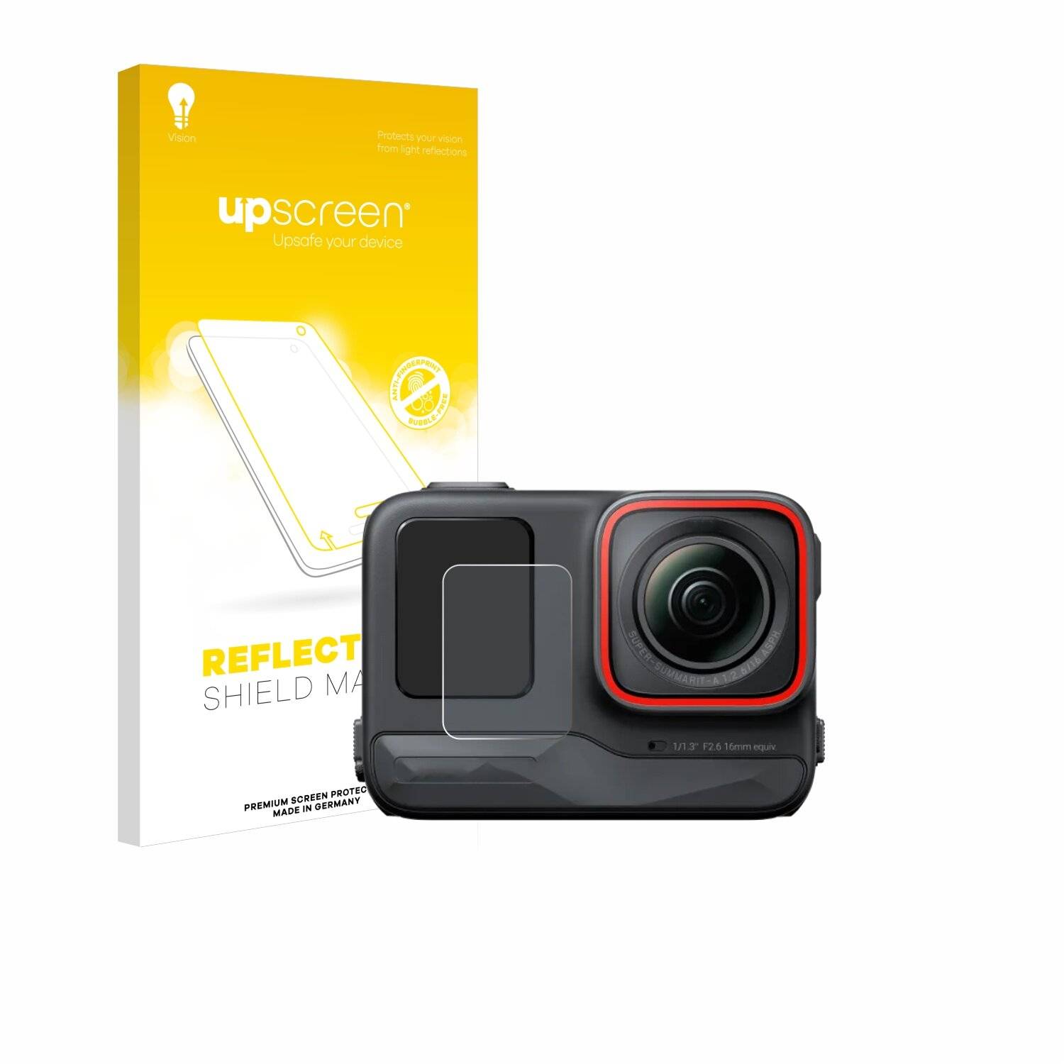 upscreen Reflection Shield Matt Schutzfolie für Insta360 Ace Pro (Vorderes