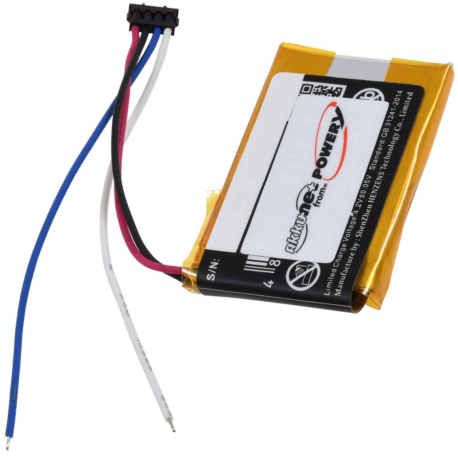 Powery Akku für GPS-Fahrrad-Computer Garmin 3LA037240, 3,7V, Li-Polymer
