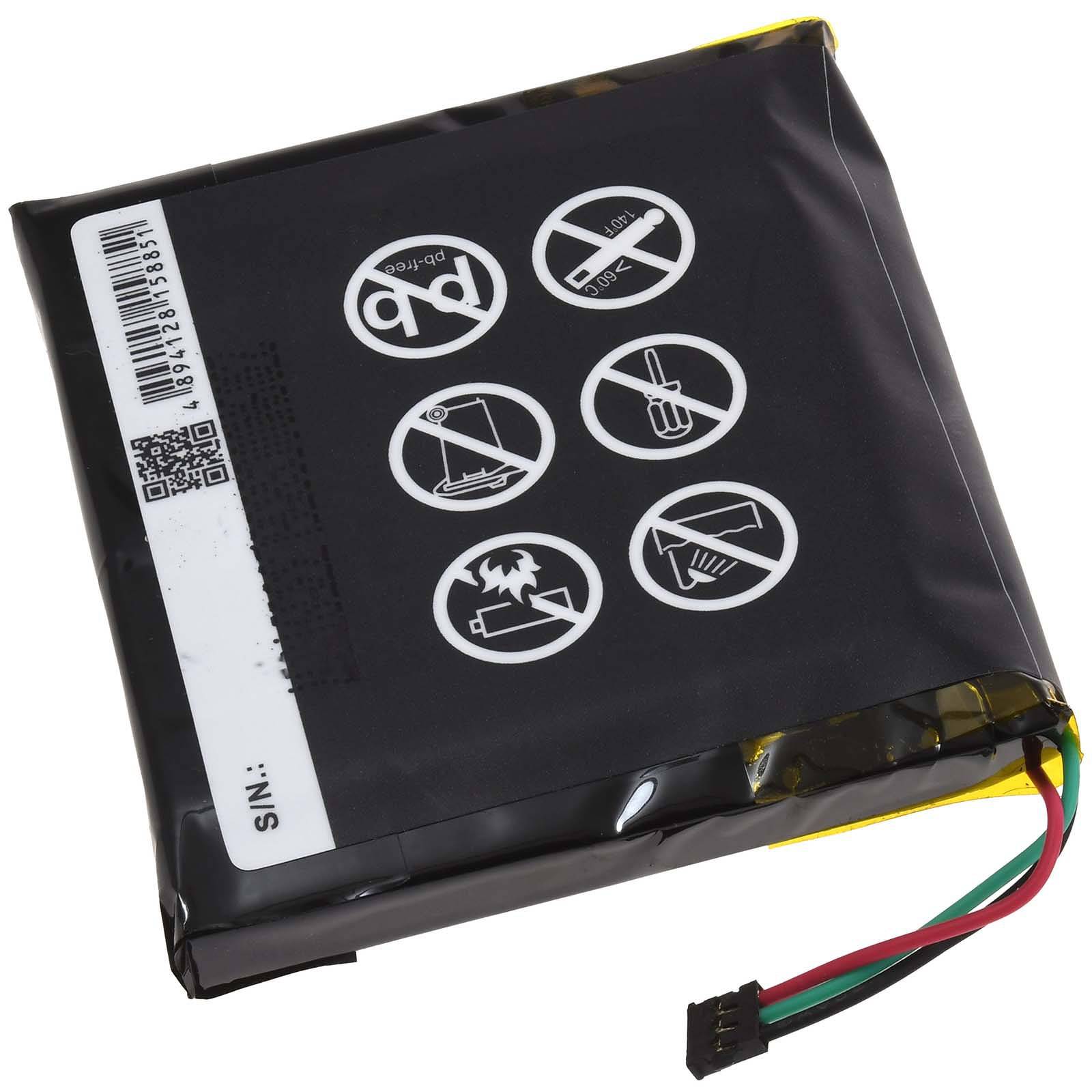 Powery Akku passend für GPS Fahrrad-Computer Garmin Edge 1030, Typ 361-00105-00, 3,8V, Li-Polymer