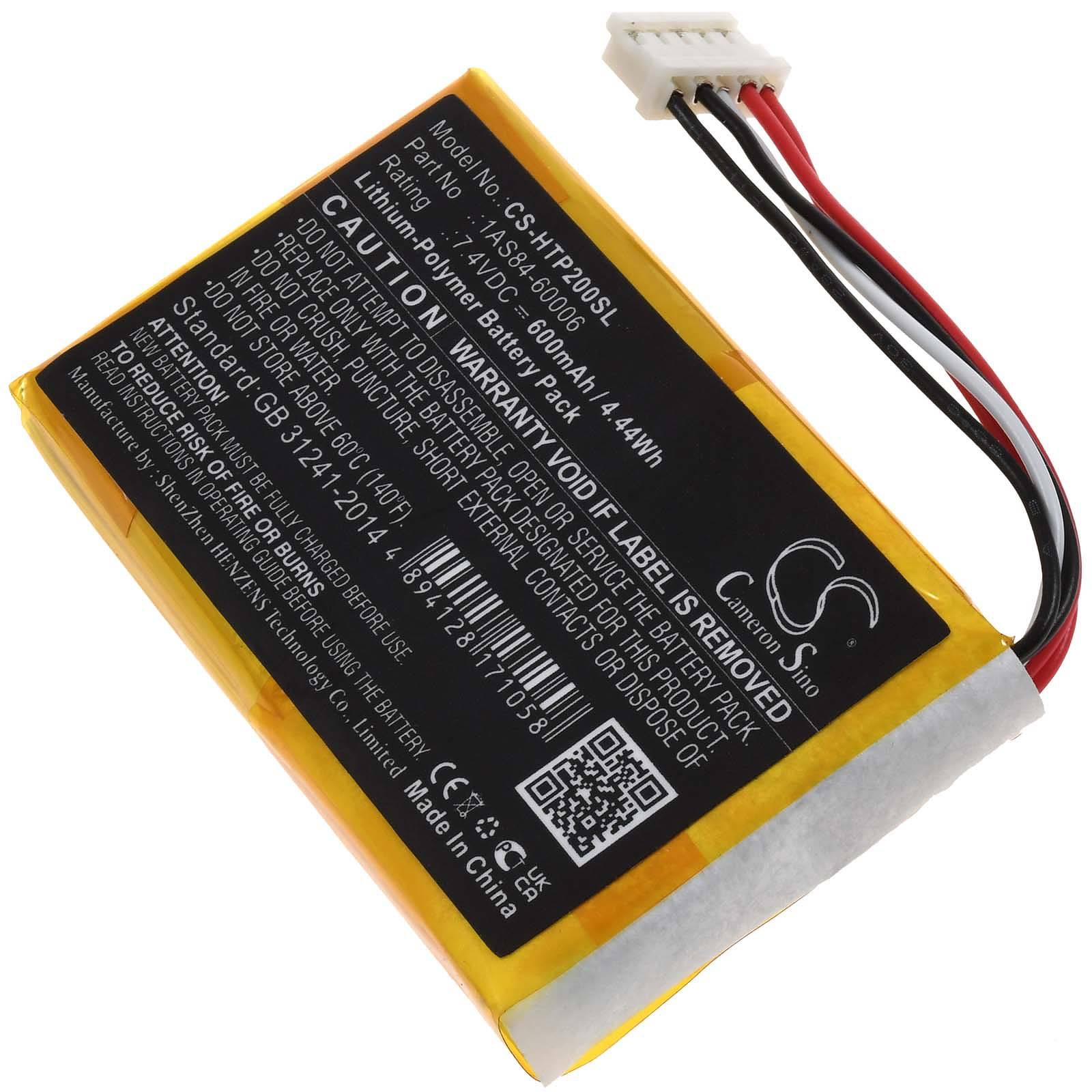 Powery Akku für mobilen Foto-Drucker HP Sprocket 200, 7,4V, Li-Polymer