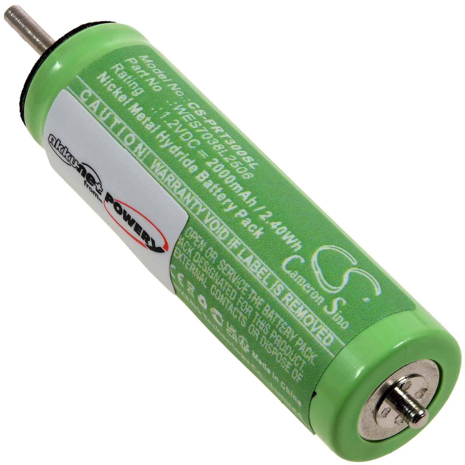Powery Akku für Rasierer Panasonic ER221E2, 1,2V, NiMH
