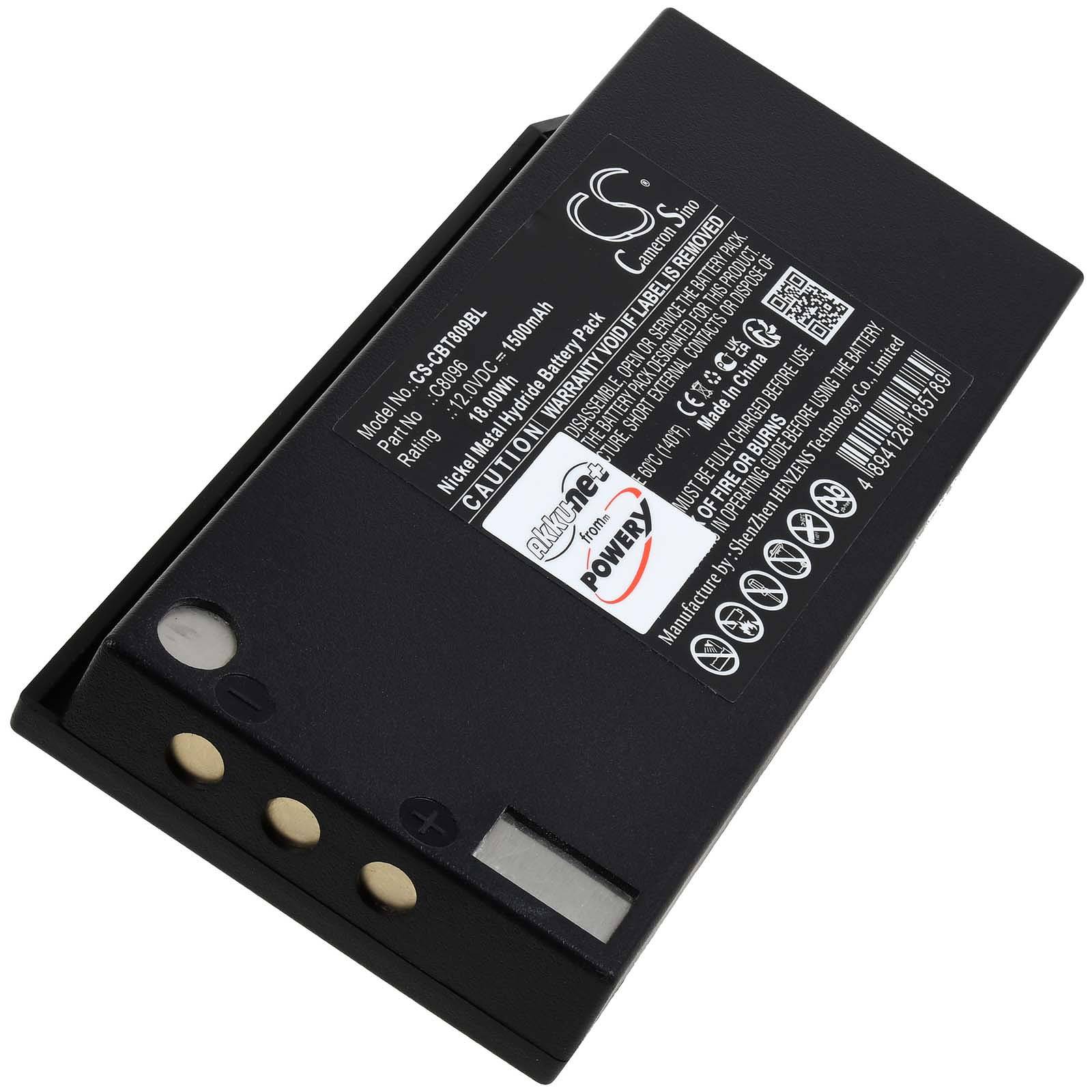 Powery Akku für Kransteuerung Cattron Theimeg T01, 7700T15, 12V, NiMH
