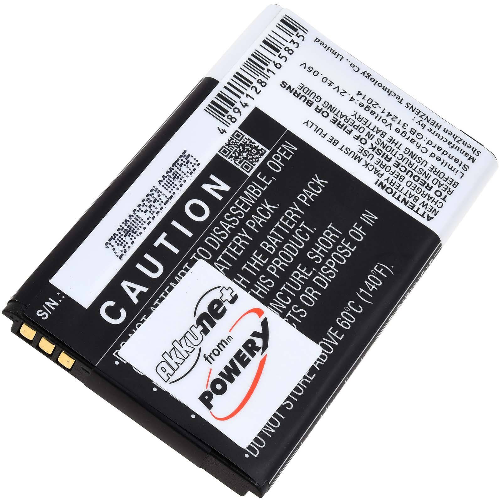 Powery Akku für Senioren-Handy Emporia Prime V500, V500 G3, 3,7V, Li-Ion