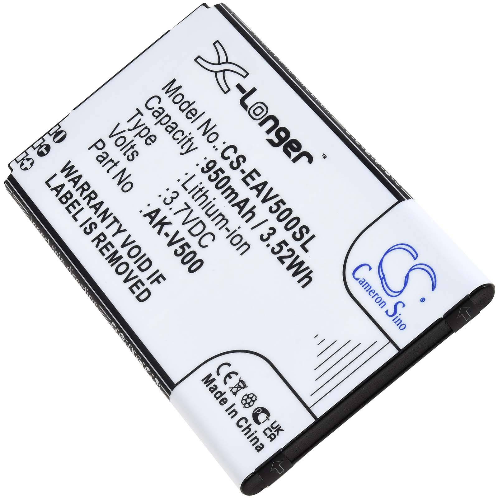 Powery Akku für Senioren-Handy Emporia Prime V500, V500 G3, 3,7V, Li-Ion